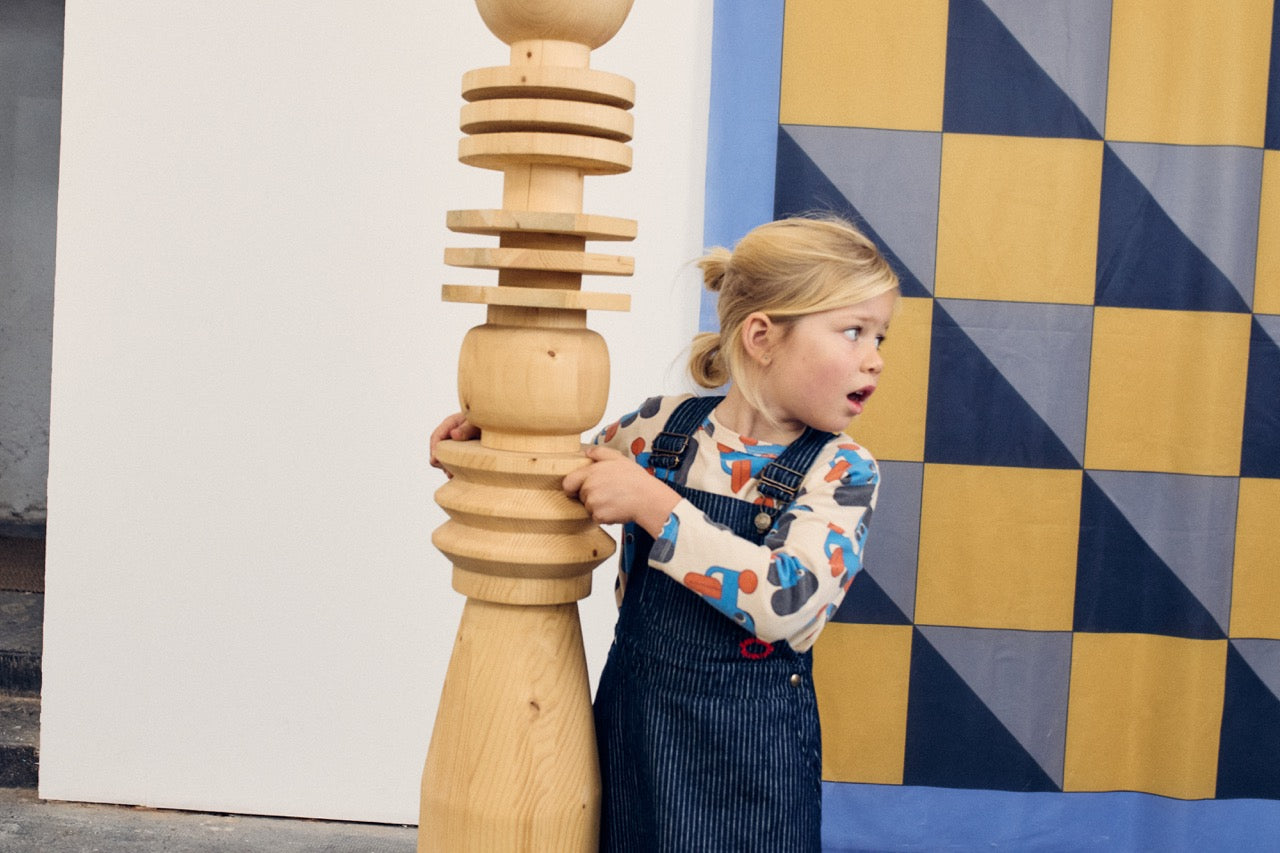 Bobo Choses - Robe Tic Tac Toe Denim