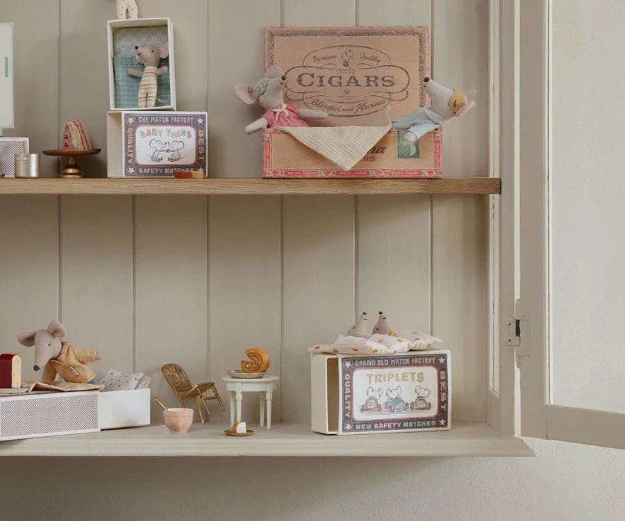 Maileg - Triplets, baby mice in a matchbox