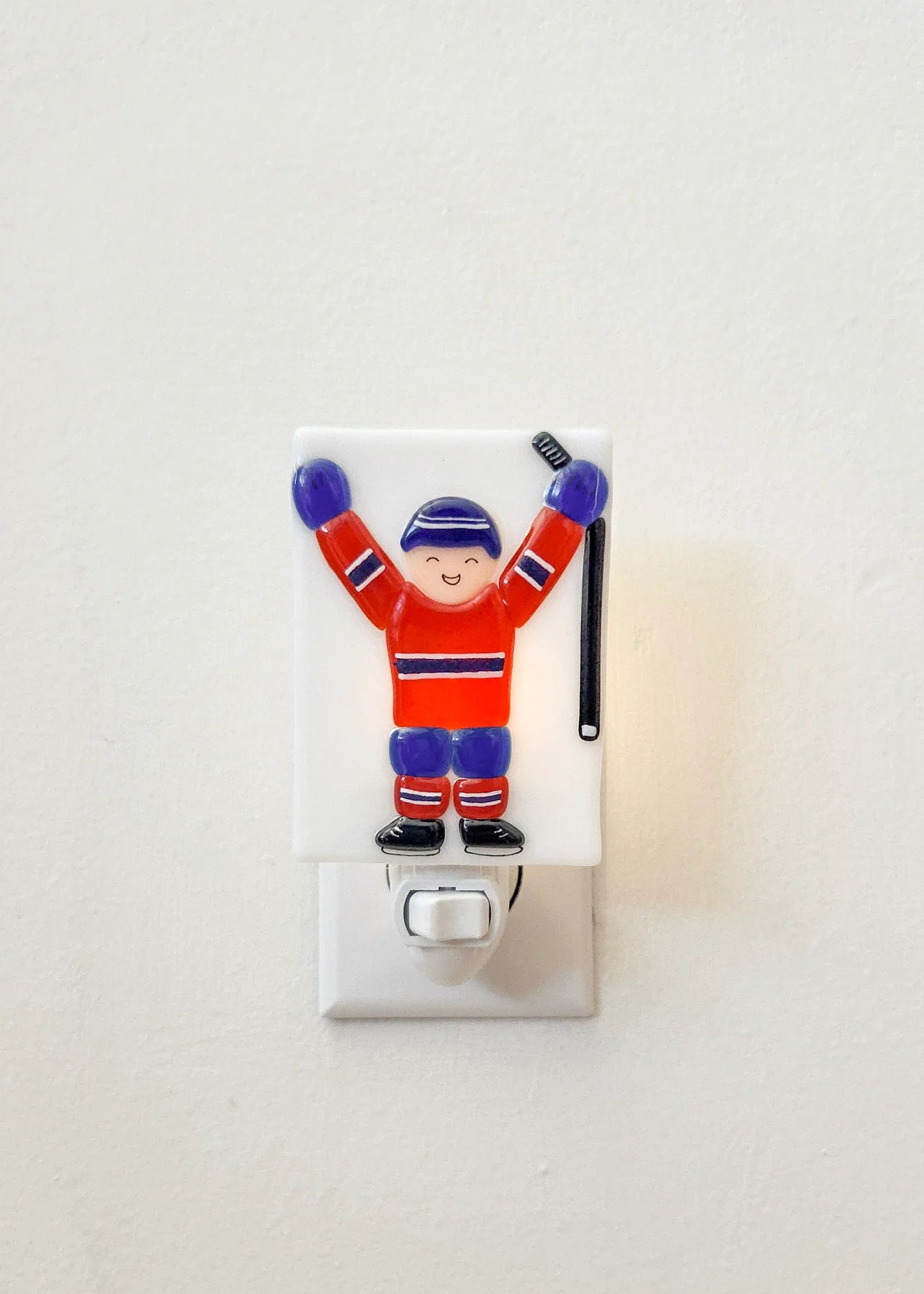Veille Sur Toi - Hockey Player Night Light