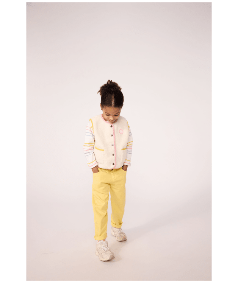 Petit Bateau - Gilet enfant en sherpa sans manches uni