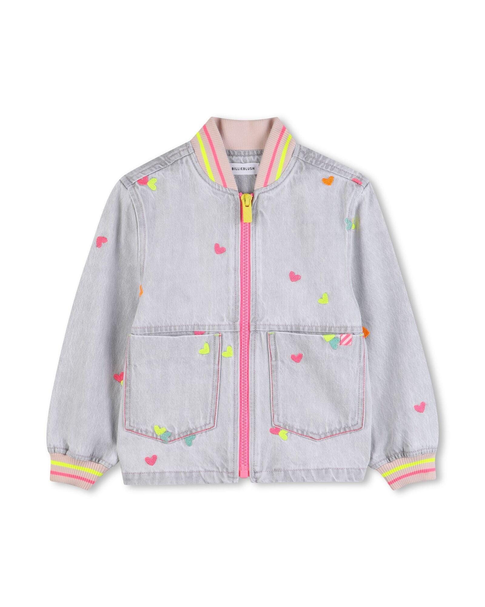 Billieblush - Heart Embroidery Bomber Jacket