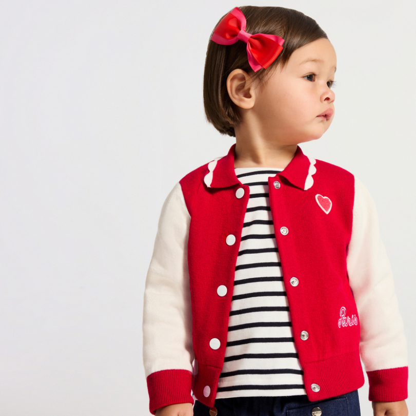 Jacadi - Veste Teddy bébé fille en tricot Orphée