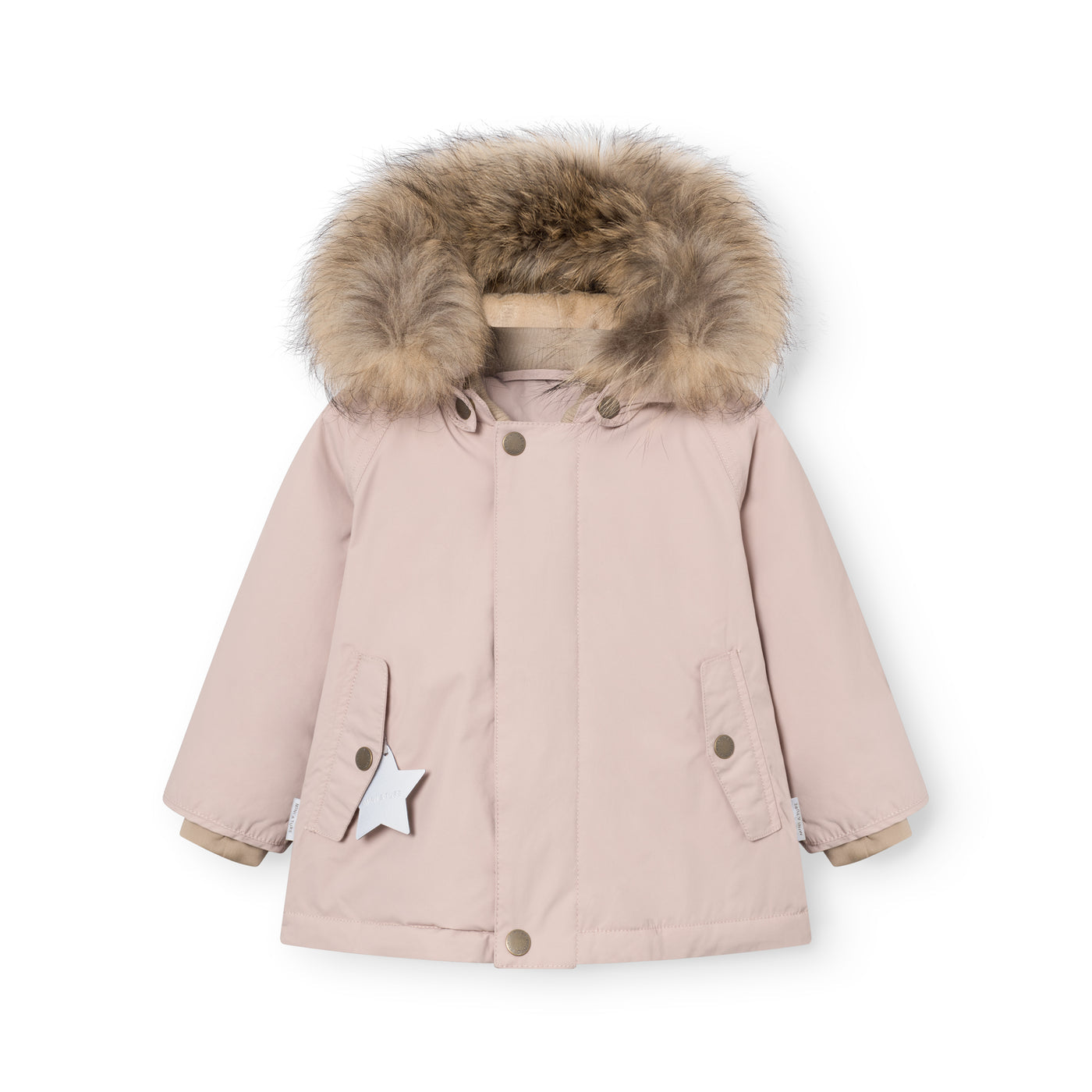 Mini A Ture - 2 Piece Winter Jacket Wally + Overalls Witte