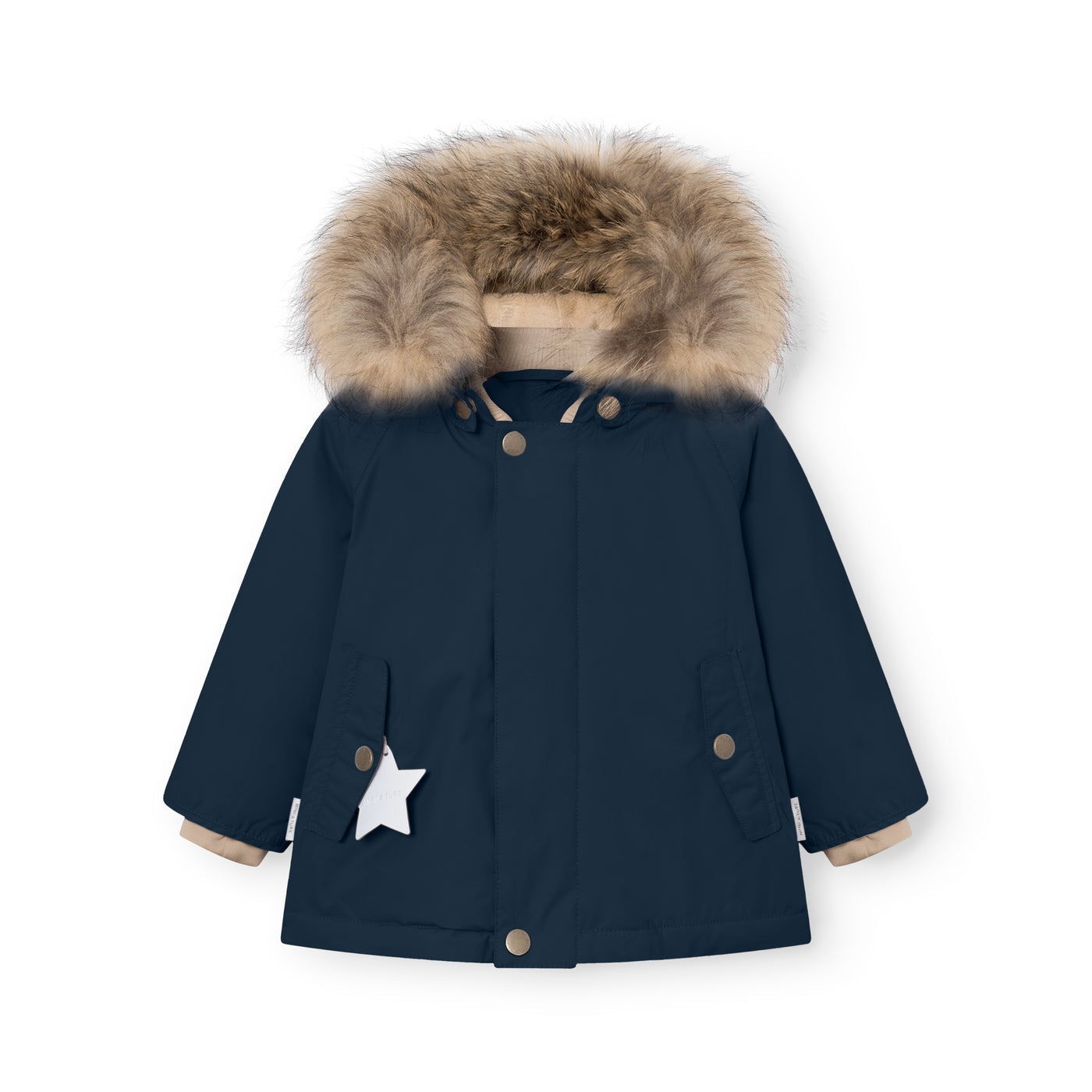 Mini A Ture - 2 Piece Winter Jacket Wally + Overalls Witte