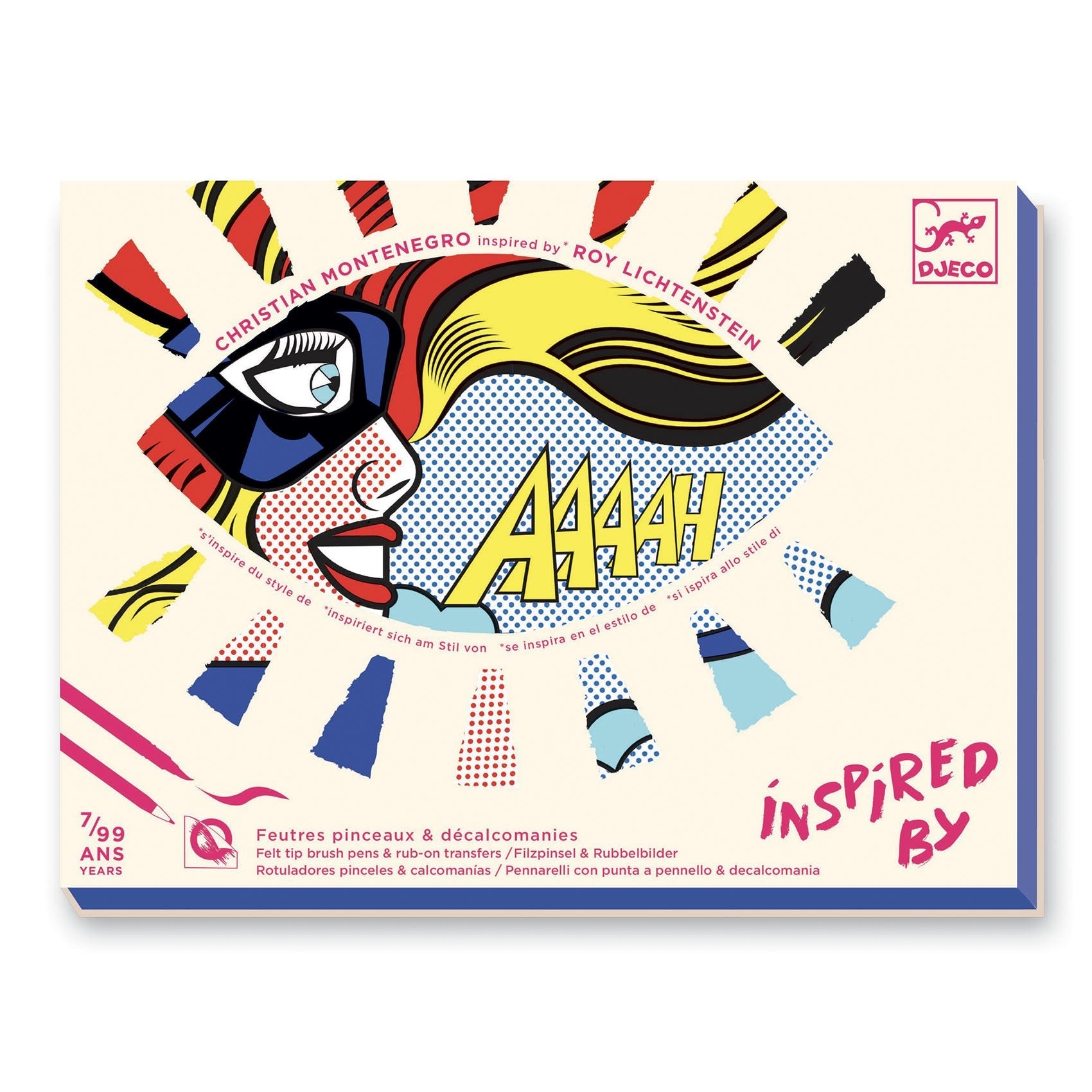 Djeco - Heroes felt pens & decals