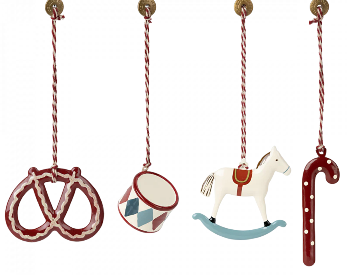 Maileg - "Peter's Christmas" metal ornament set