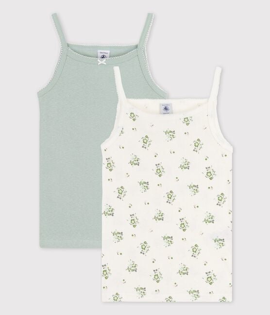 Petit Bateau - 2 Camisoles Fleurs Variante 1