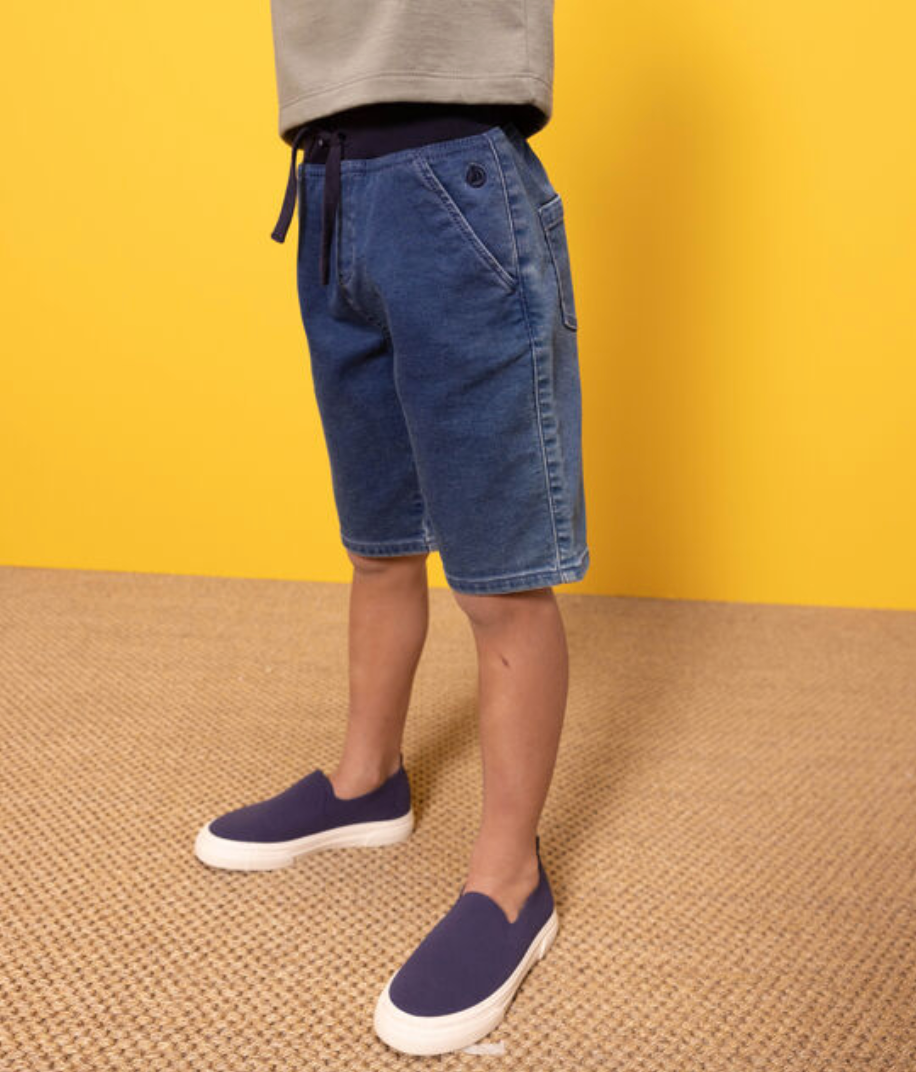 Petit Bateau - Bermuda Denim Bleu Délavé