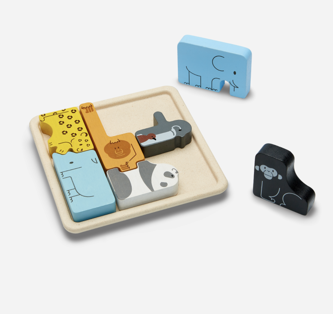 Plan Toys - Animal Puzzle Set