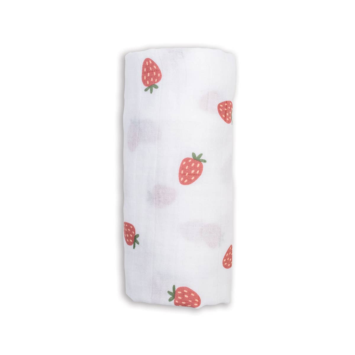 Lulujo - Cotton Muslin Swaddle Blanket - Strawberries