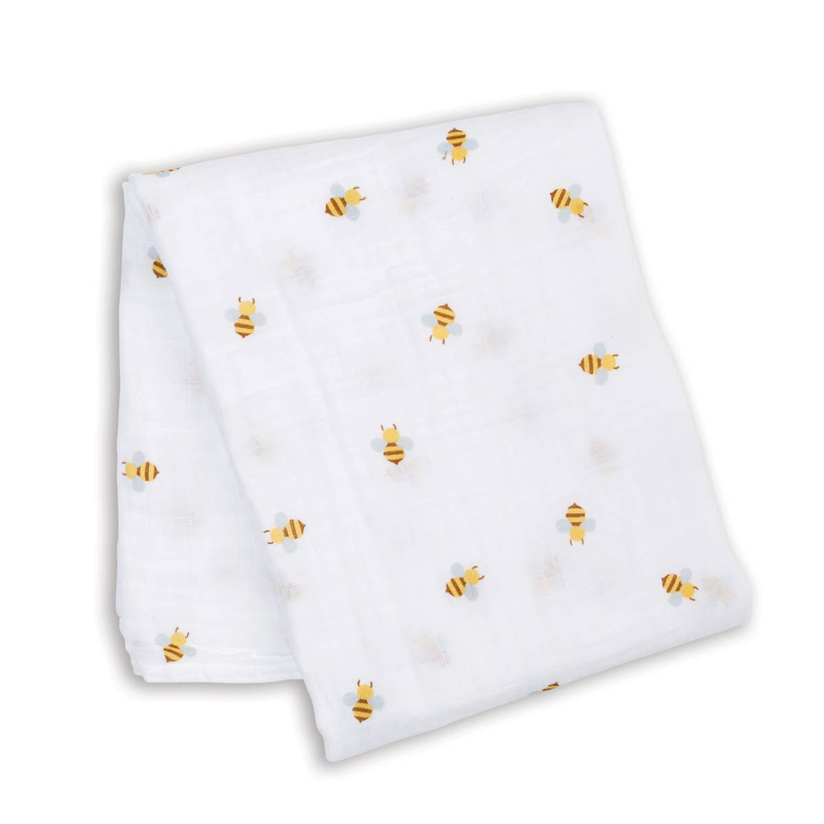 Lulujo - Cotton Muslin Swaddle Blanket - Bees
