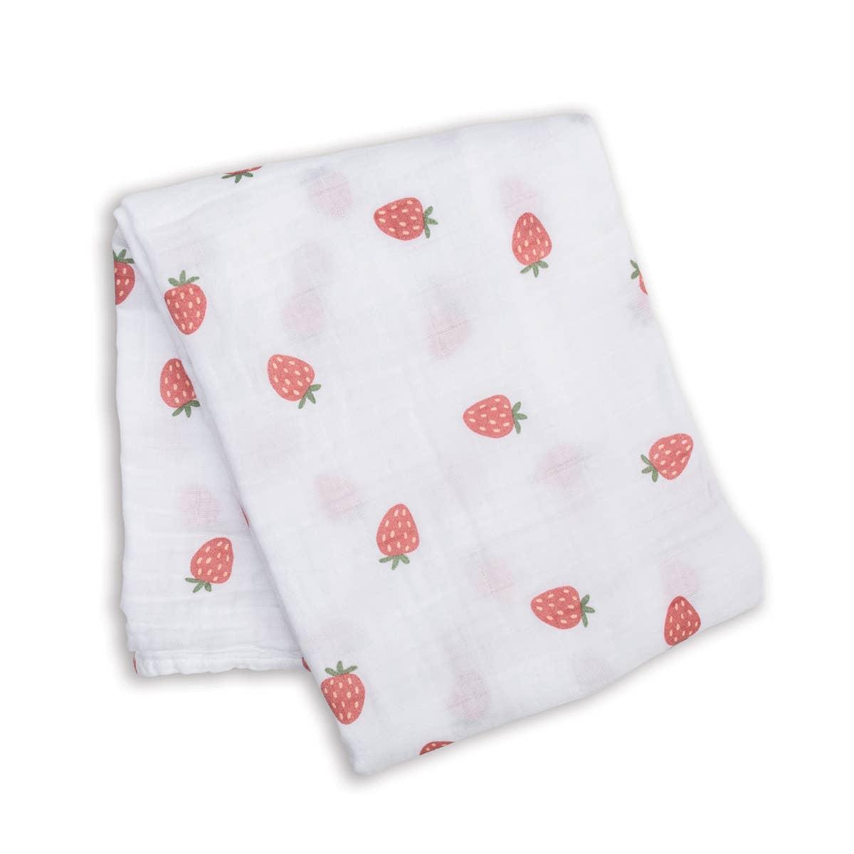 Lulujo - Cotton Muslin Swaddle Blanket - Strawberries