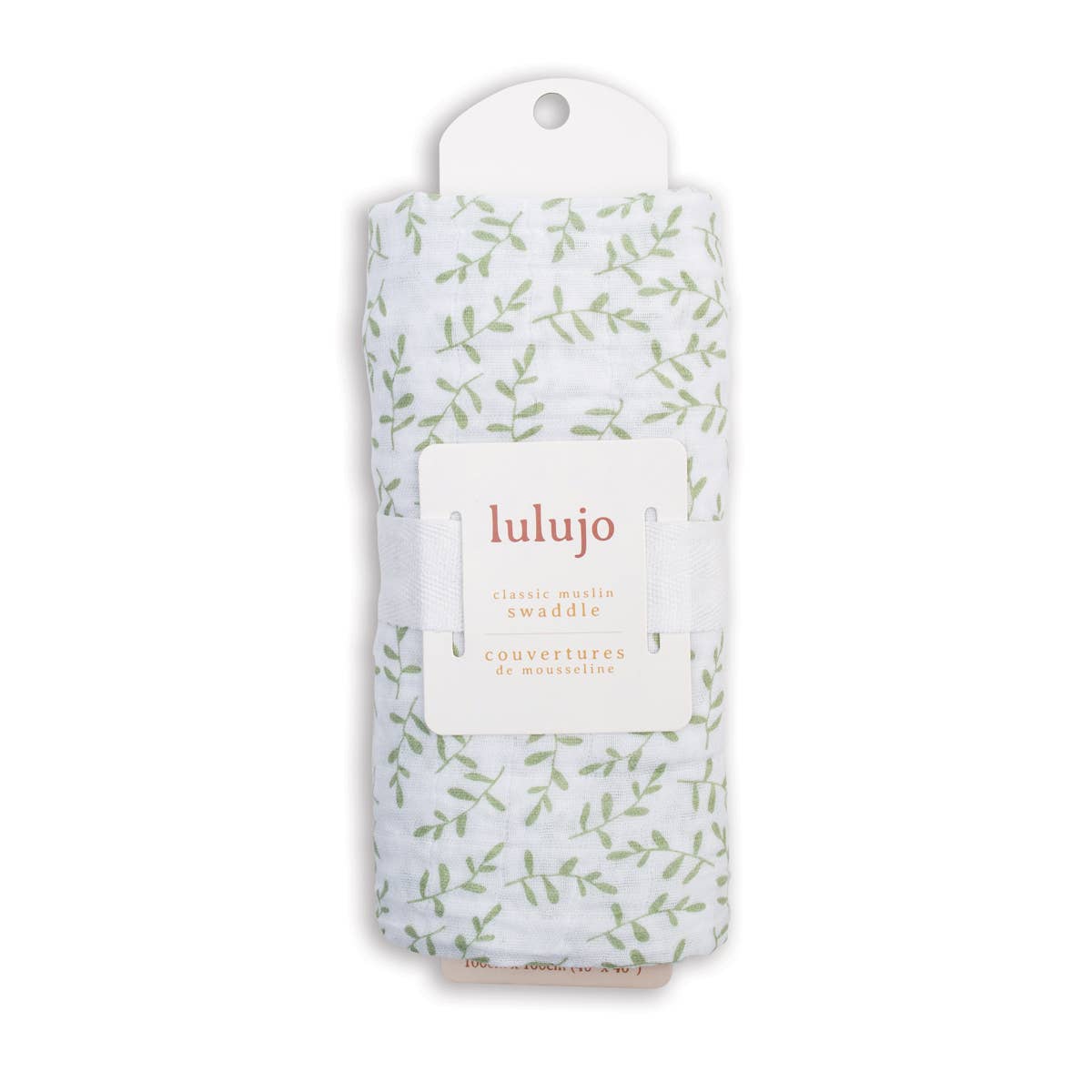 Lulujo - Cotton Muslin Swaddle Blanket - Greenery