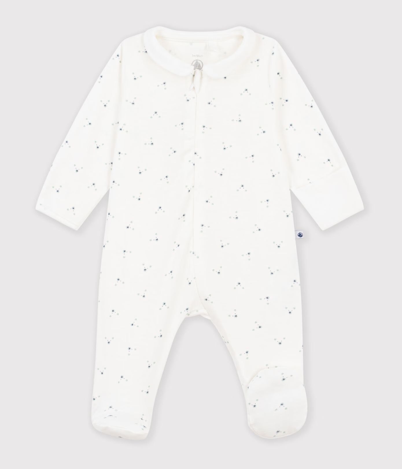 Petit Bateau - Zip-Up Sleepsuit Pyjamas