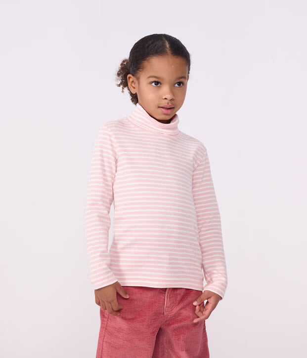 Petit Bateau - Sous-pull enfant en coton à rayures