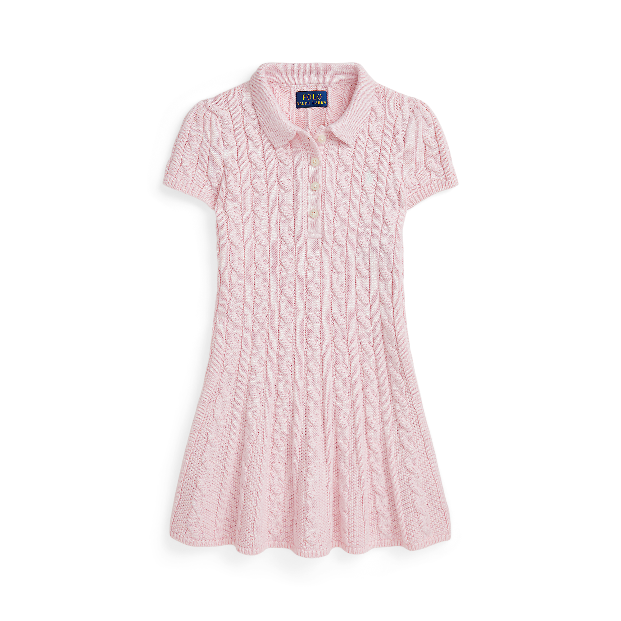 Polo Ralph Lauren - Robe Polo pull en coton tricoté torsadé