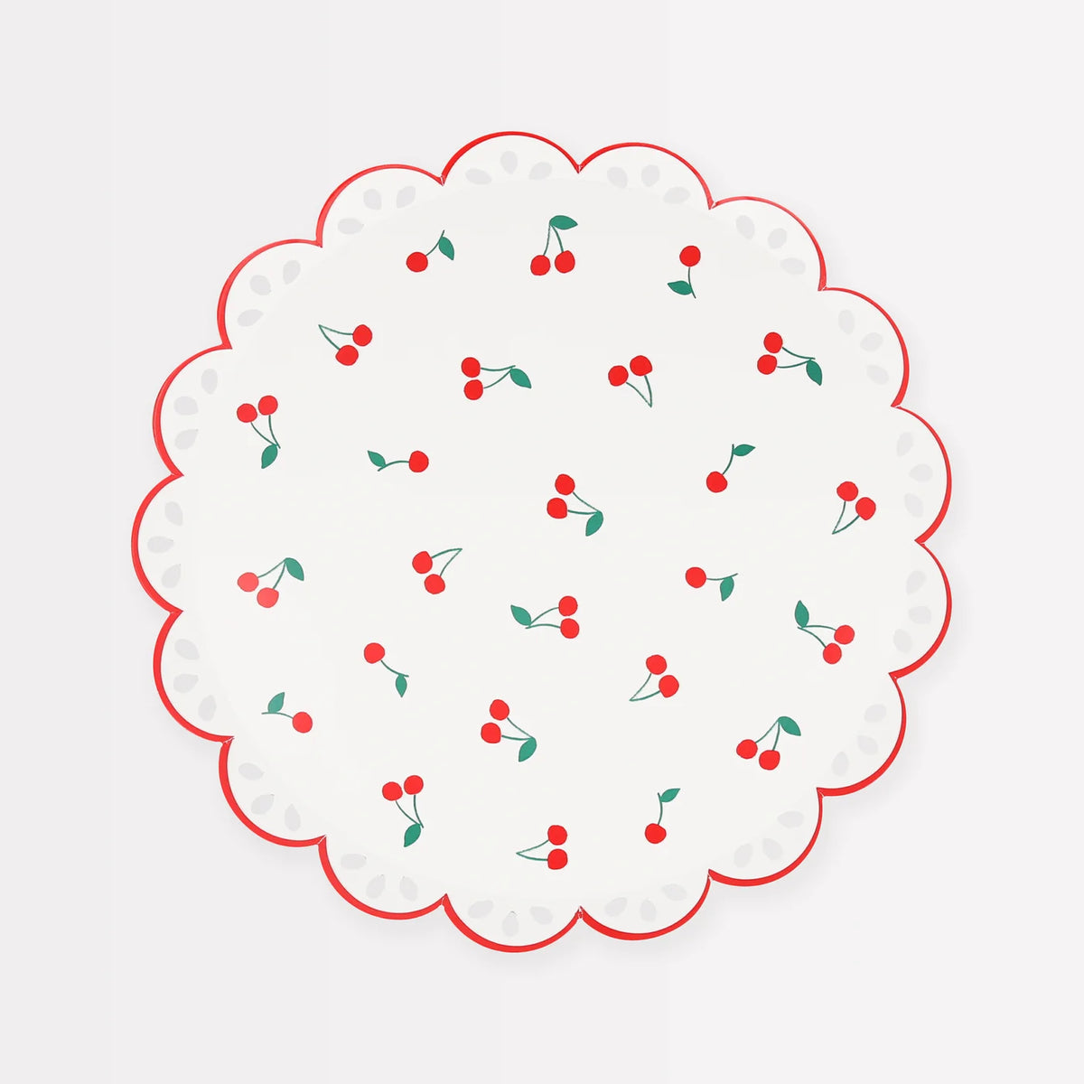 Meri Meri - Cherry Pattern Paper Plates