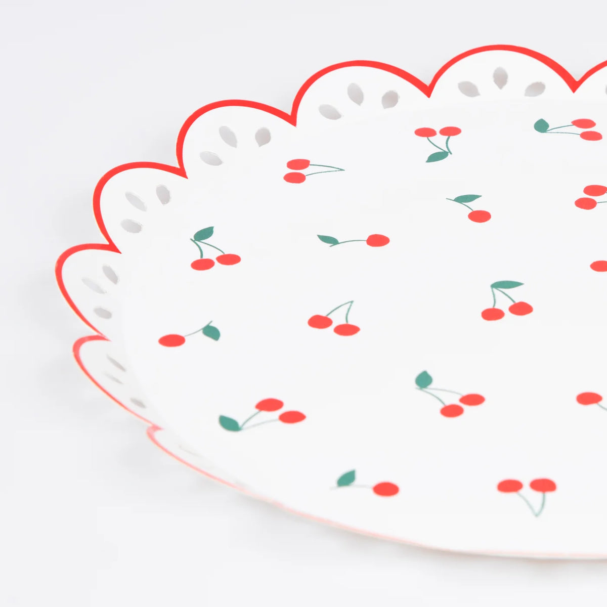 Meri Meri - Cherry Pattern Paper Plates
