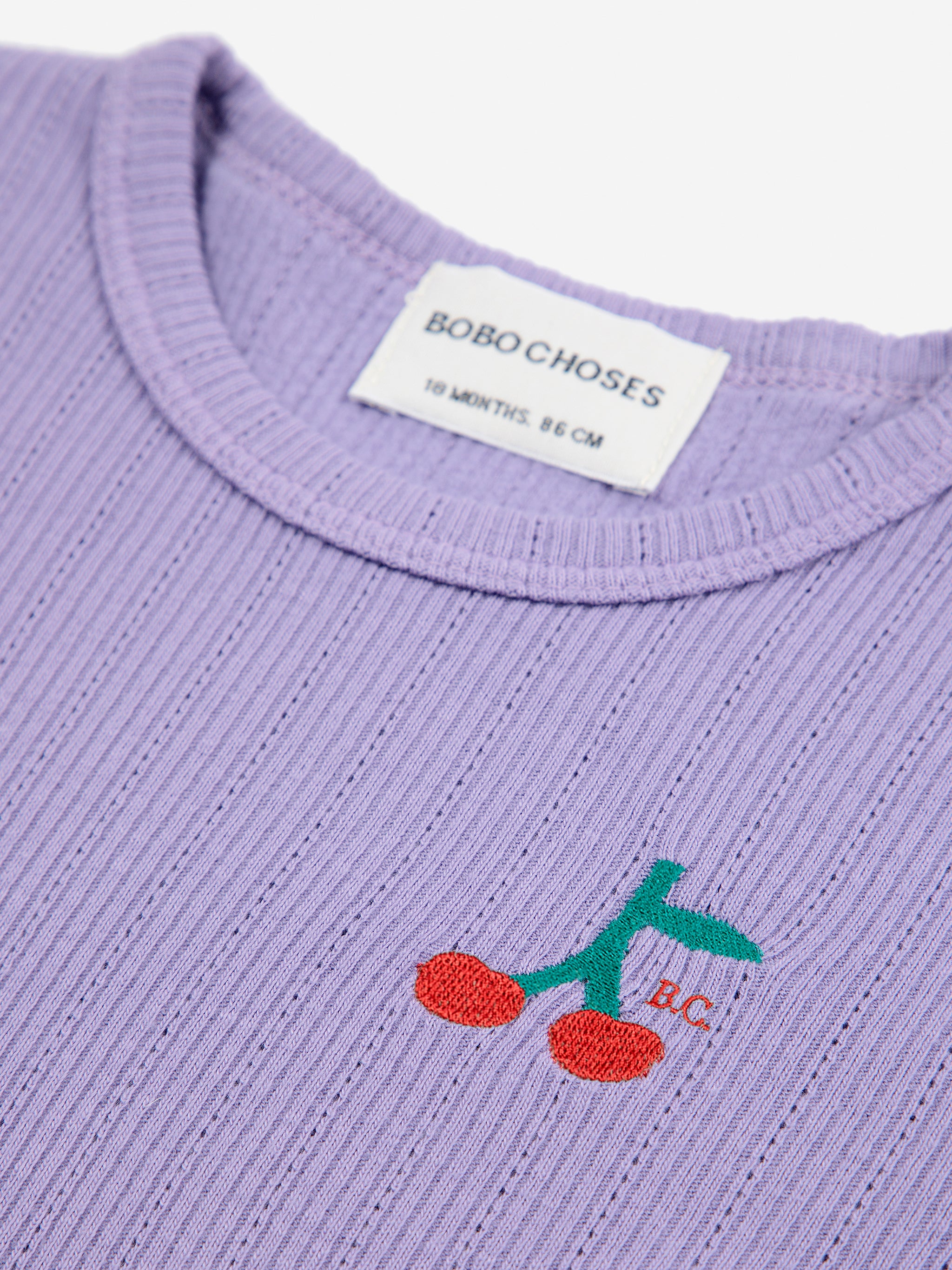 Bobo Choses - T-Shirt Moulant à Manches longues Cerise (Bébé)