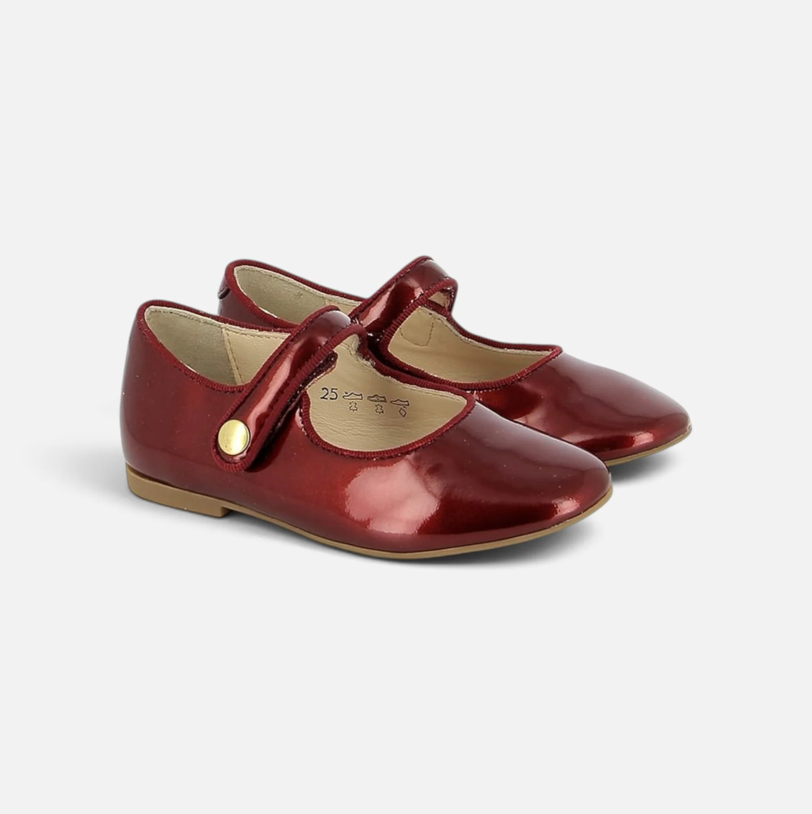 Pom D’api - Daisy Baby Metallic Patent Ballerinas