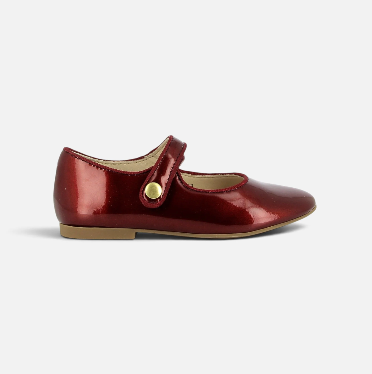 Pom D’api - Daisy Baby Metallic Patent Ballerinas