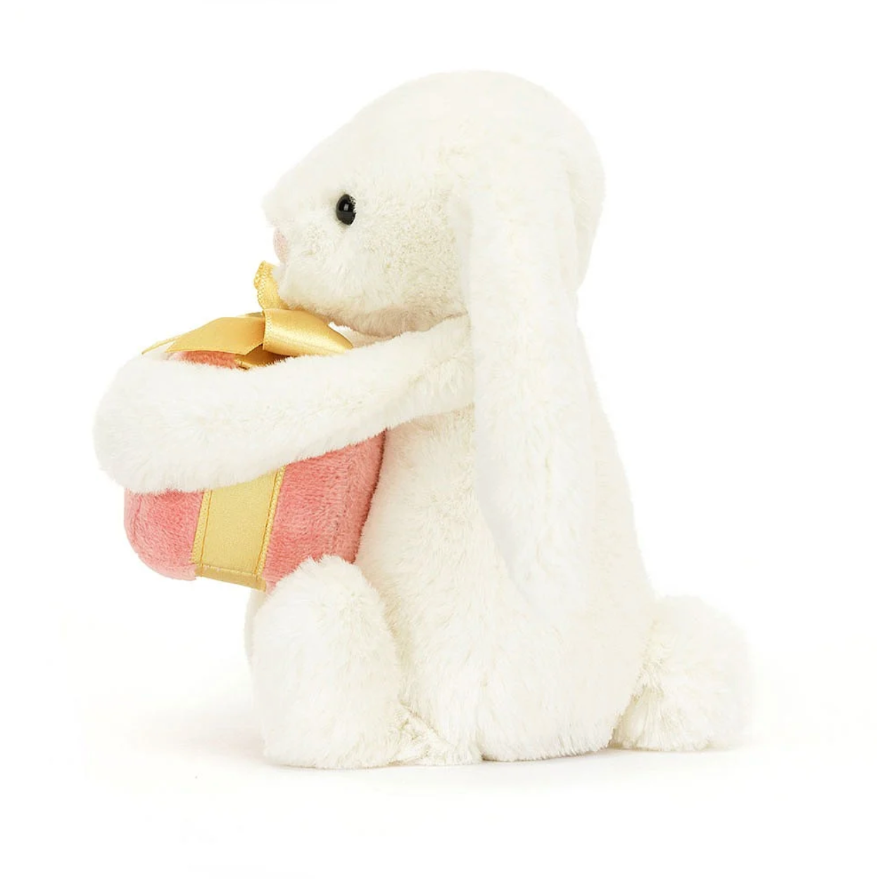 Jellycat - Lapin Bashful avec son cadeau