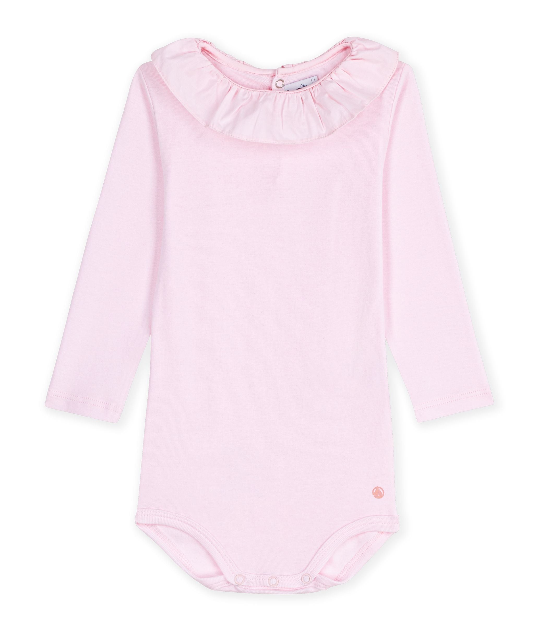 Petit Bateau - Body bébé en coton uni à col
