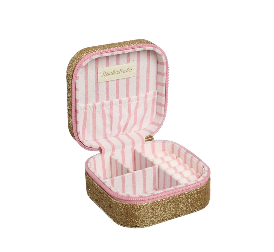 Rockahula - Cherry Dreams Glitter Square Jewellery Box