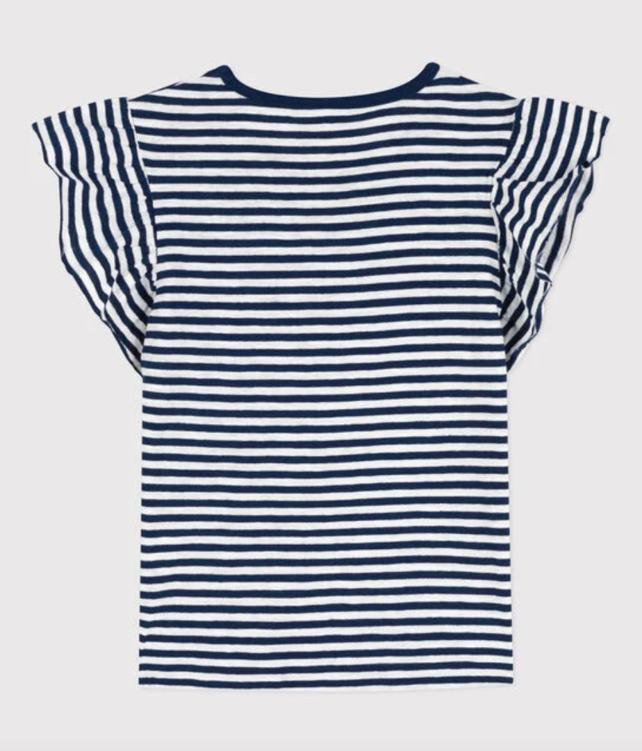 Petit Bateau - T-Shirt Rayée Med/Mar