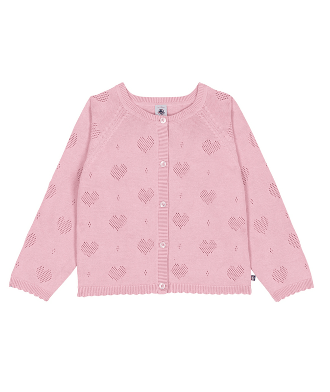 ‹PETIT BATEAU for 6> CARDIGAN ·13,750 Petit Bateau Baby Cardigan in Cream – The Girls @ Los Altos