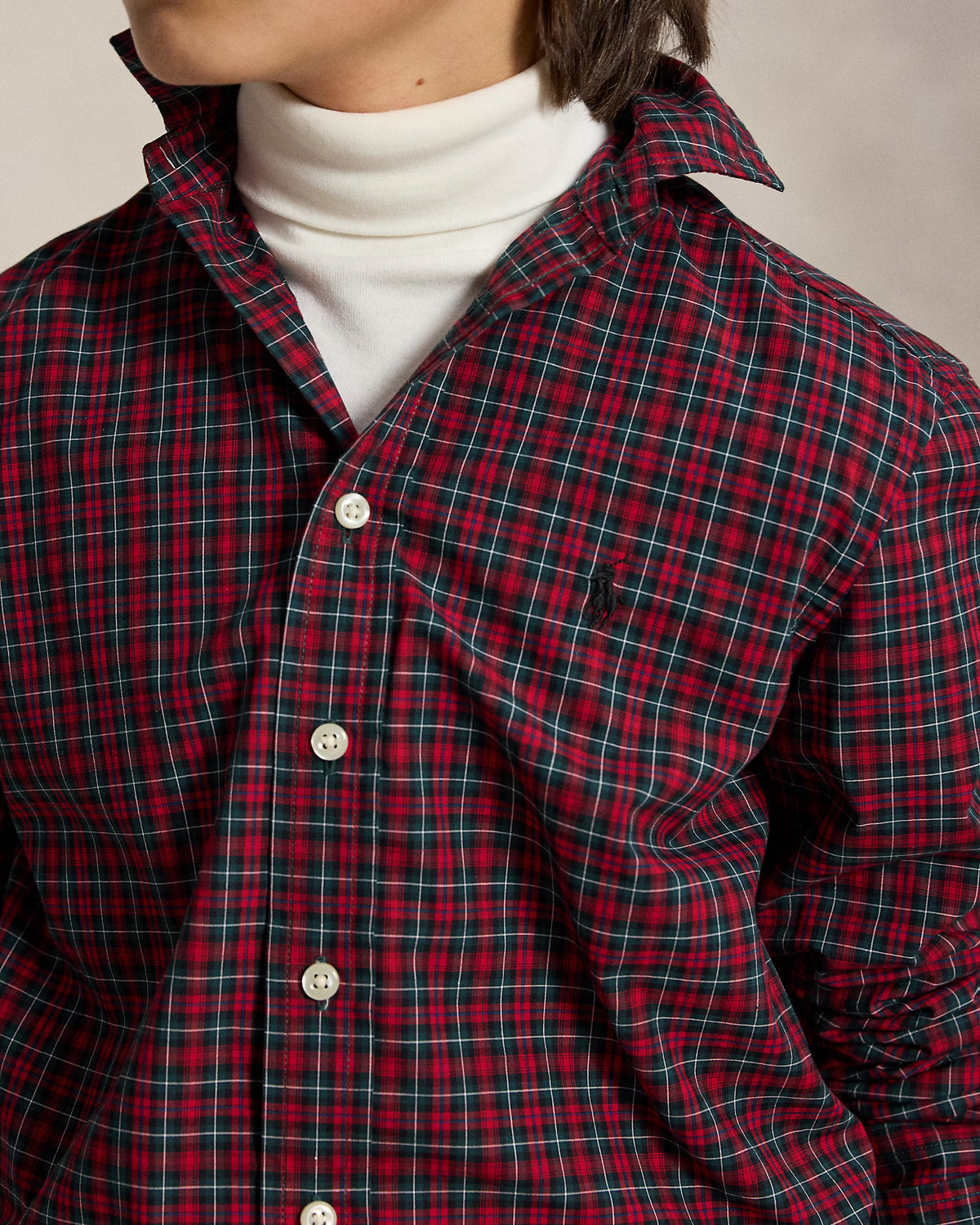 Polo Ralph Lauren - Chemise à carreaux en popeline de coton