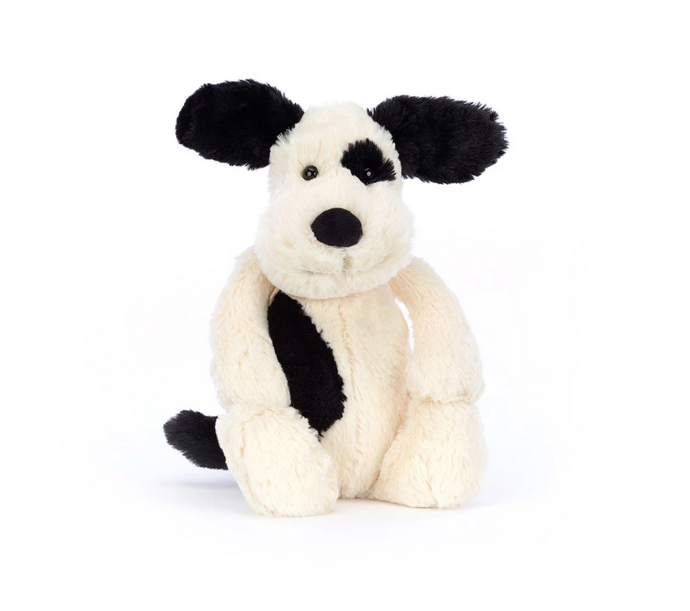 Jellycat - Chiot Creme et Noir Rufferty Original