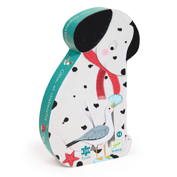 Djeco - Puzzle silhouette / Ollie, le dalmatien / 24 pcs