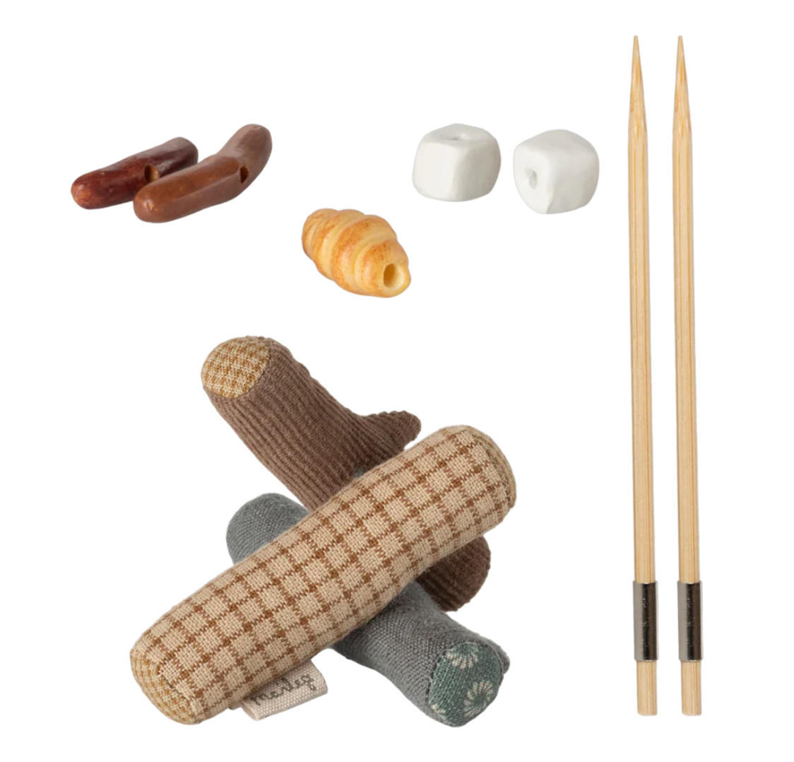 Maileg - Campfire Set, Mouse