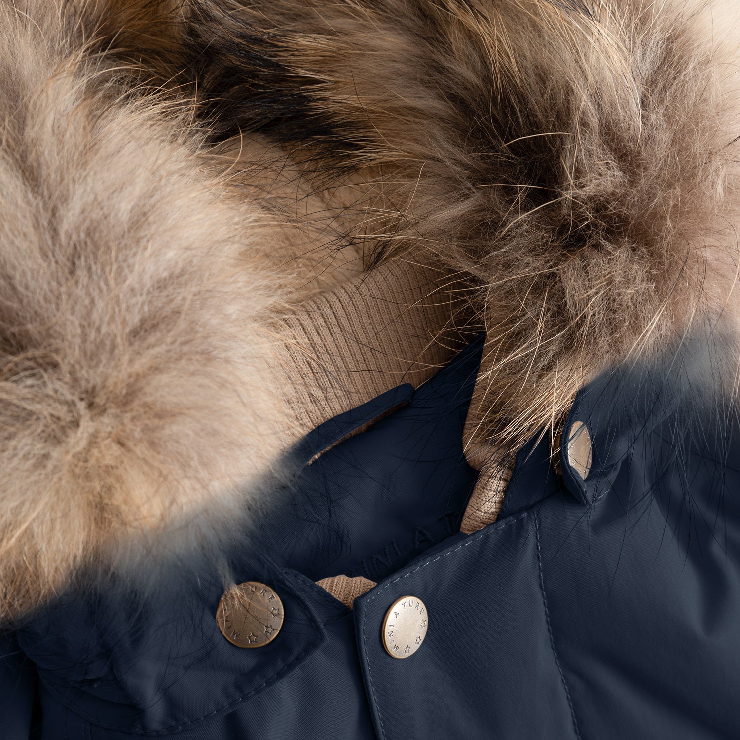 Mini A Ture - 2-piece Winter Coat Wally Fur + Walentex Dungarees