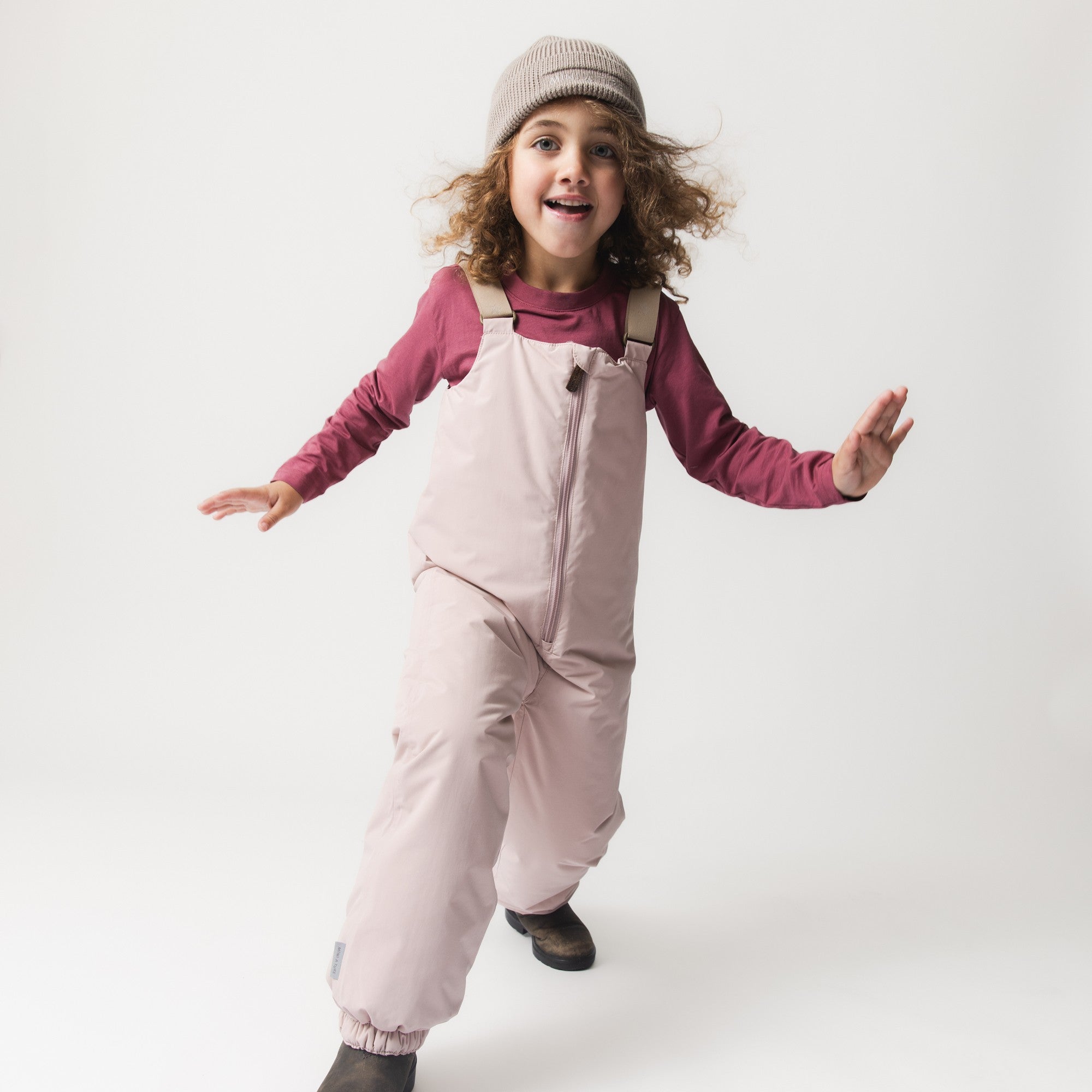 Mini A Ture - 2-piece Winter Coat Wally Fur + Walentex Dungarees