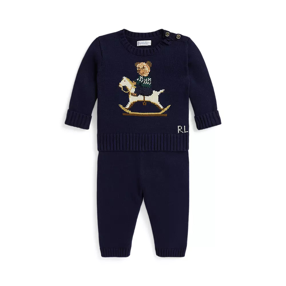 Polo Ralph Lauren - Polo Bear cotton sweater and pants set