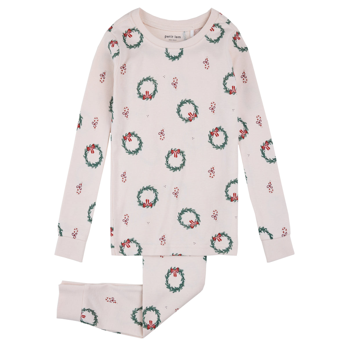 Petit Lem - Ensemble pyjama 2 pièces couronnes de Noël