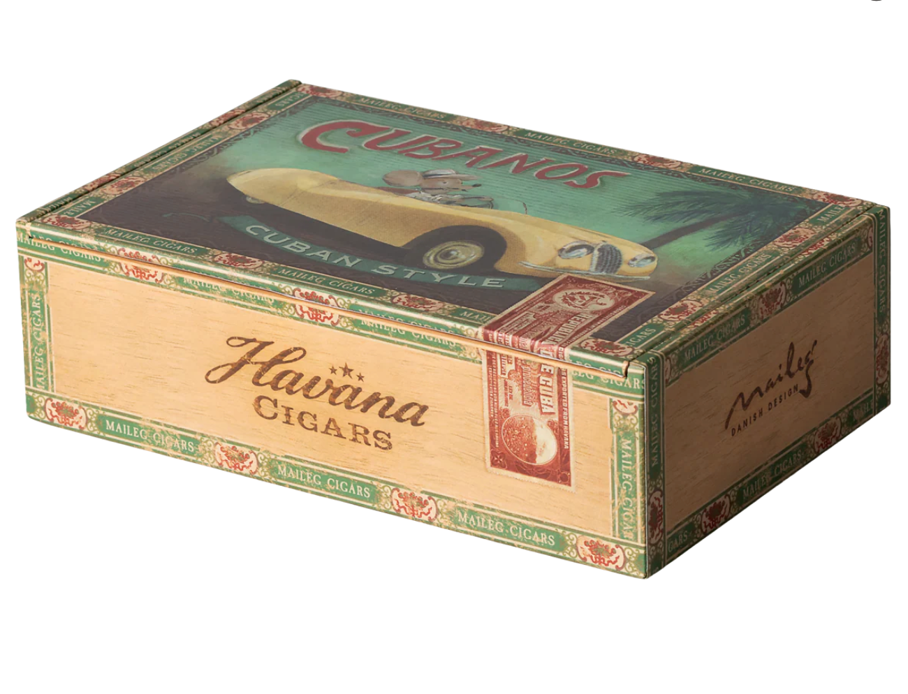 Maileg - Grandma and Grandpa Mouse, cigar box