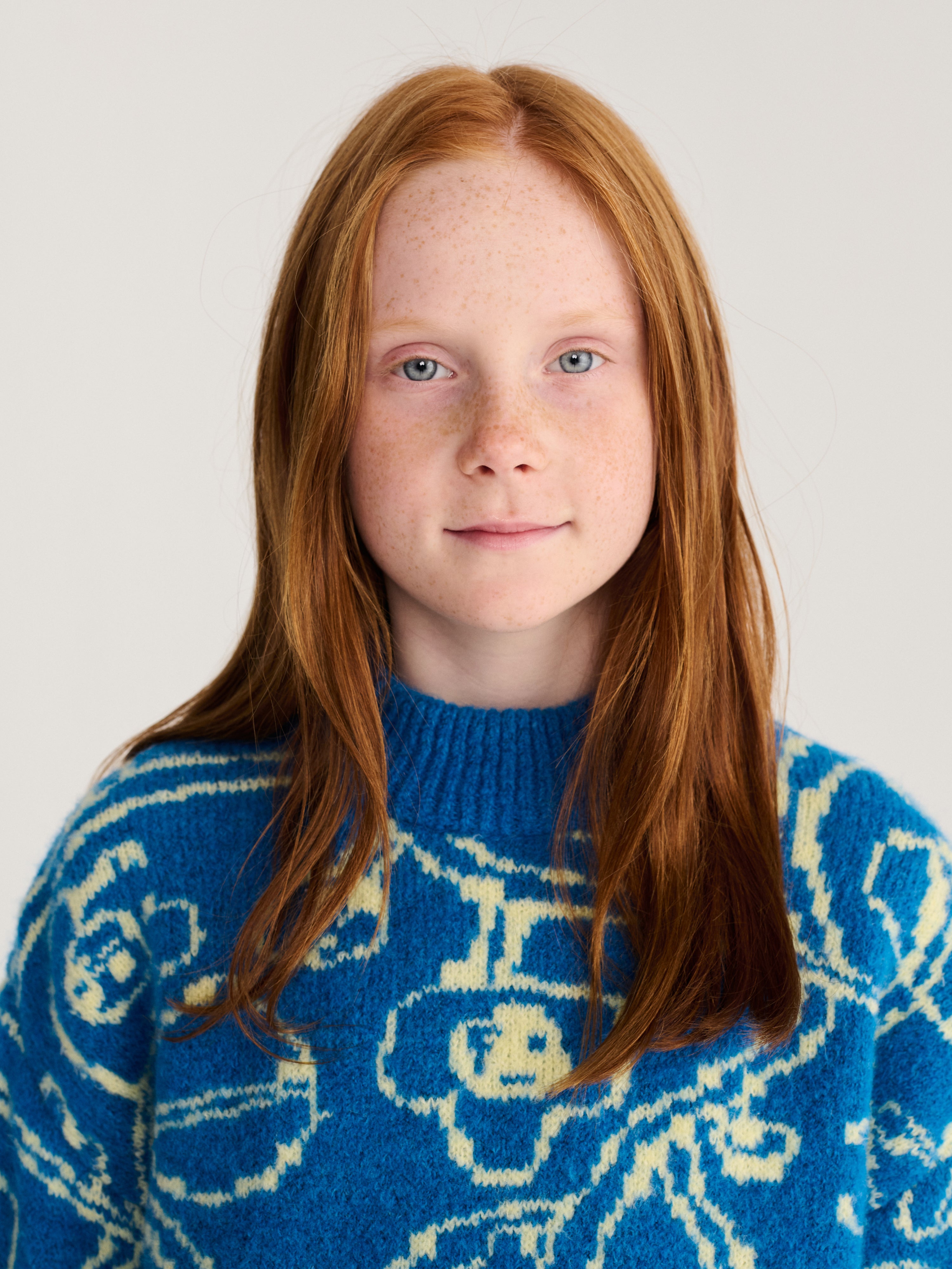 Bobo Choses - Sketchy Flowers all over jacquard  jumper