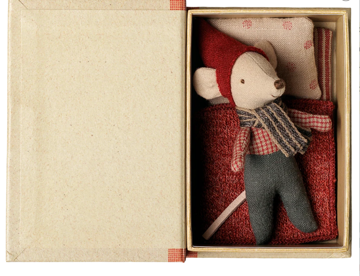 Maileg - Souris de Noël, Bébé dans son coffret livre