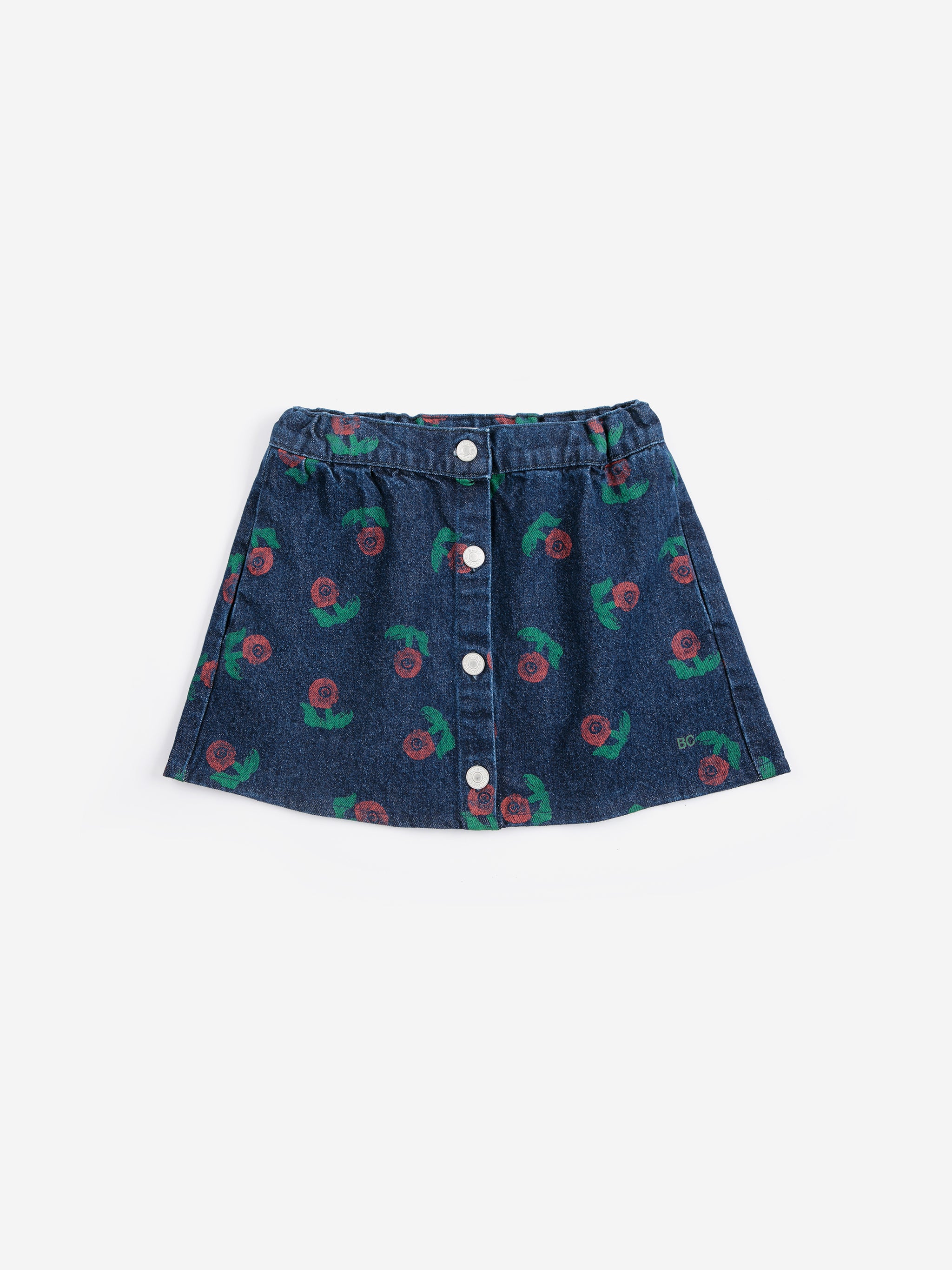 Bobo Choses - Jupe en jean timbre bloom imprimé