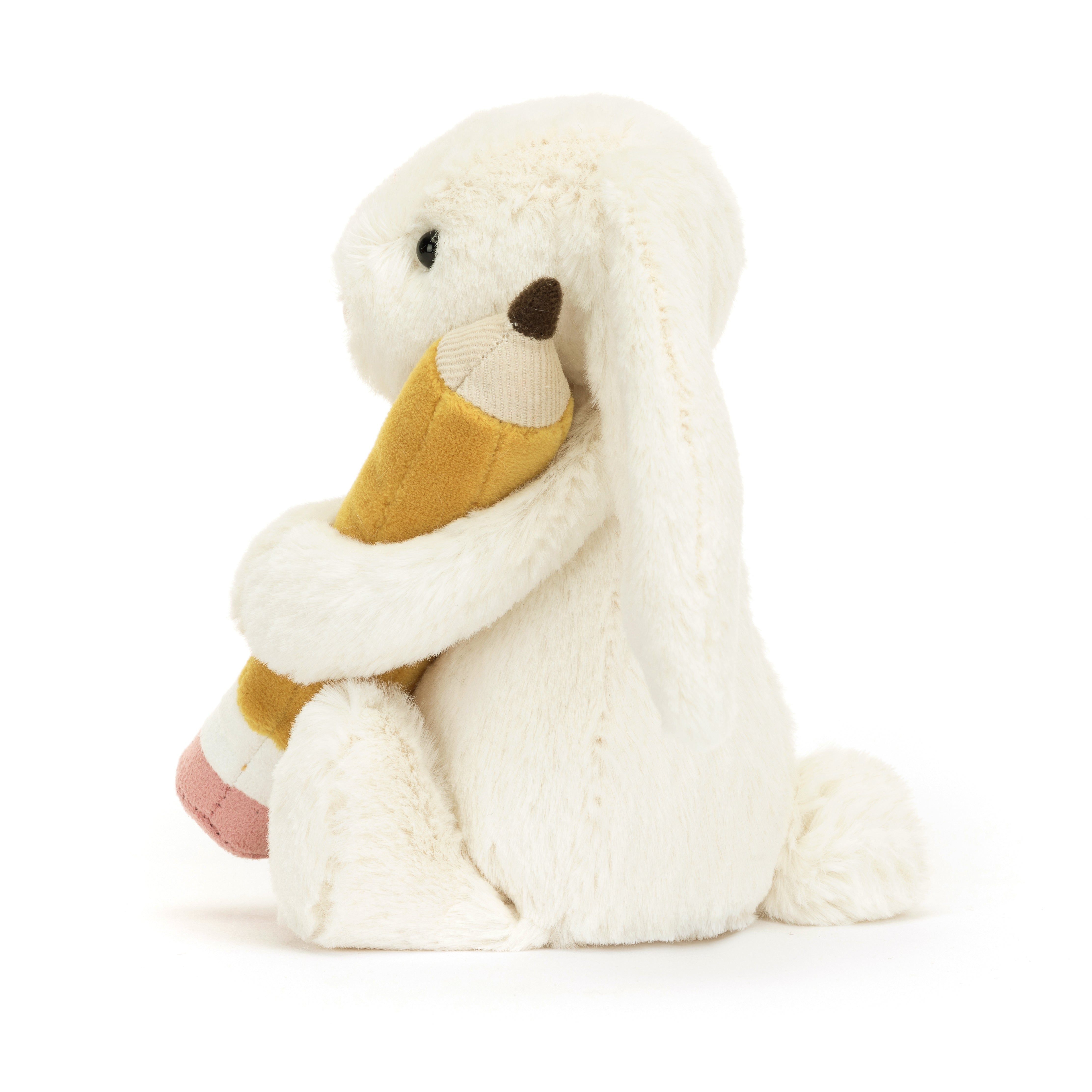 Jellycat - Lapin Bashful avec Crayon