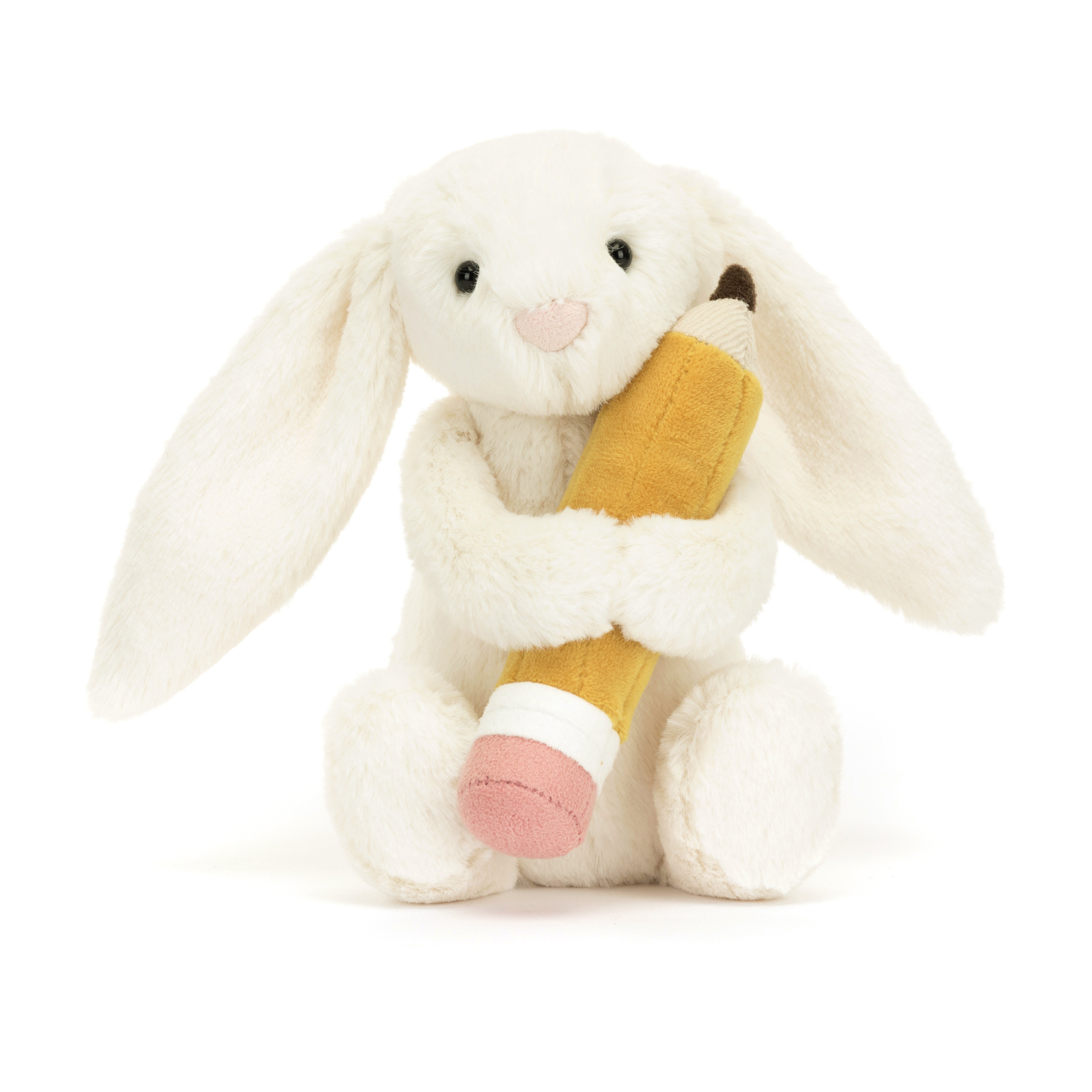 Jellycat - Lapin Bashful avec Crayon