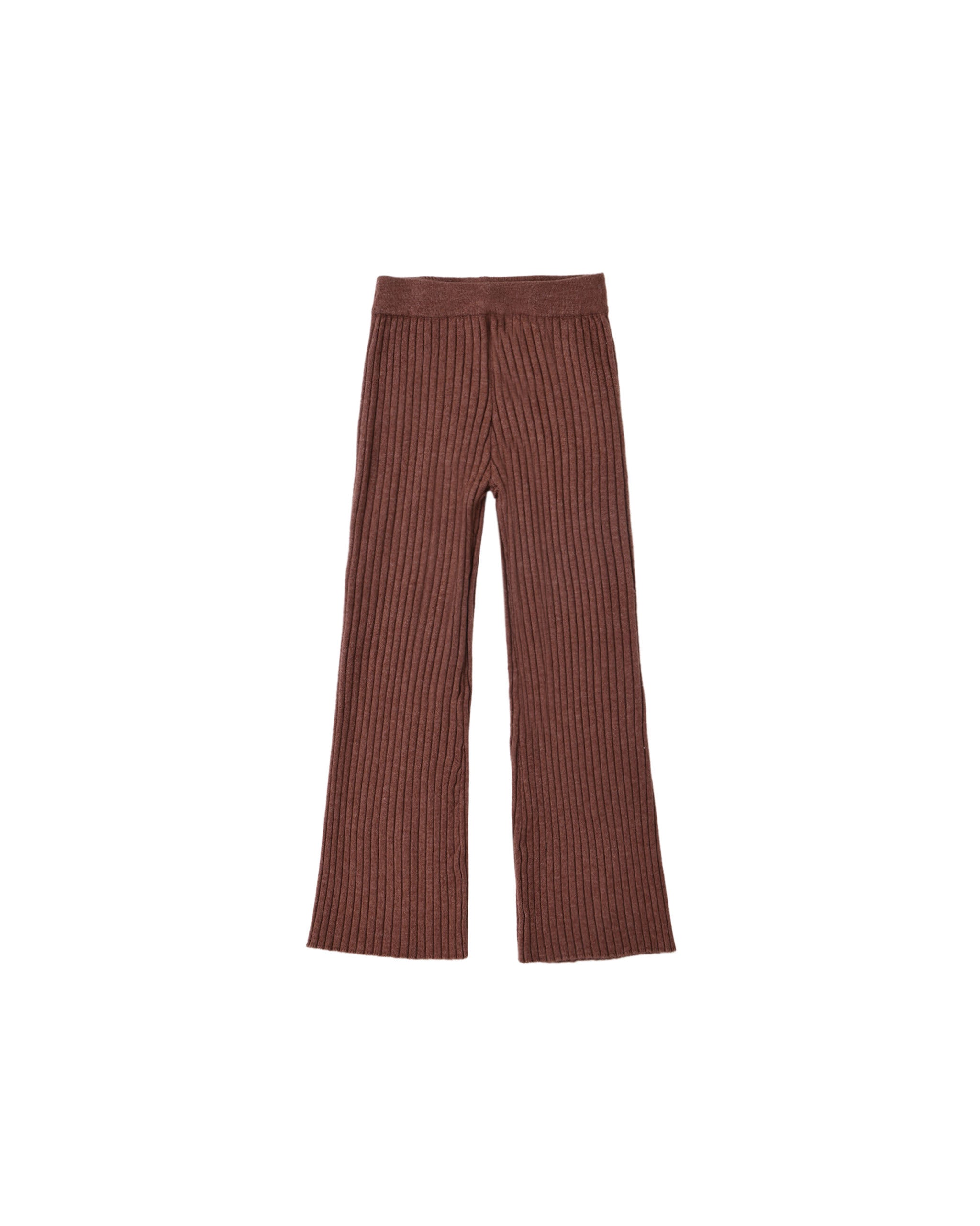 Rylee + Cru - Murger Ribbed Knit Flared Trousers