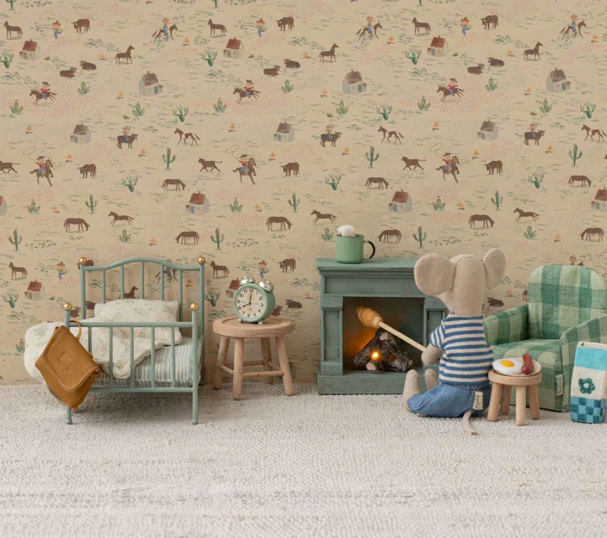 Maileg - Lit simple vintage, souris