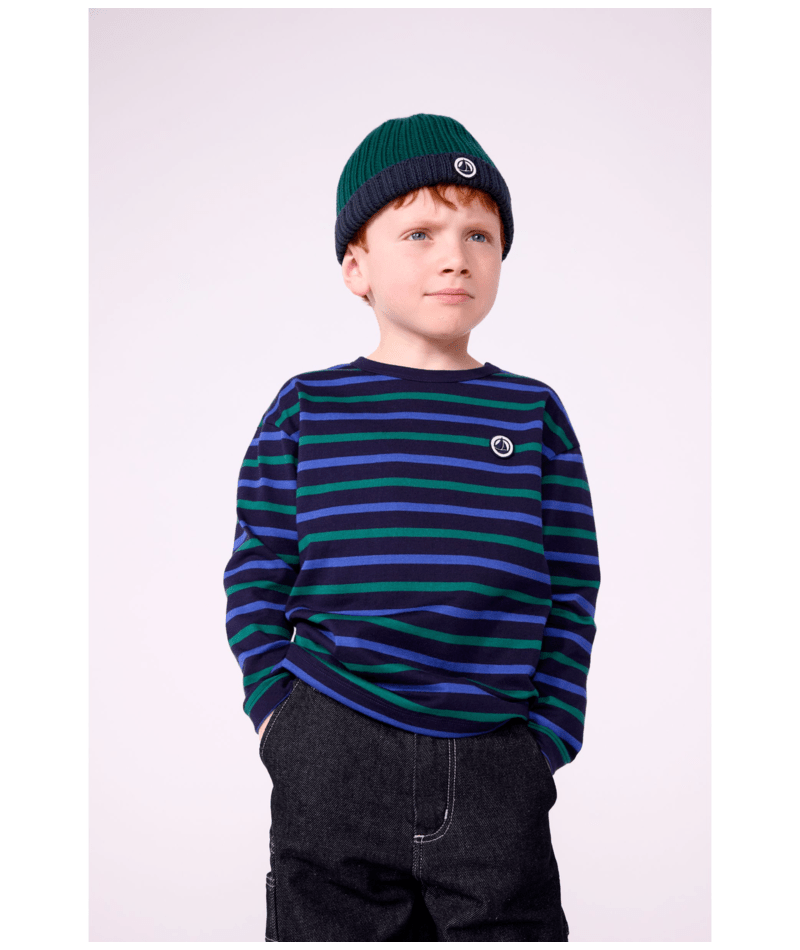 Petit Bateau - Kids' cotton marinière top
