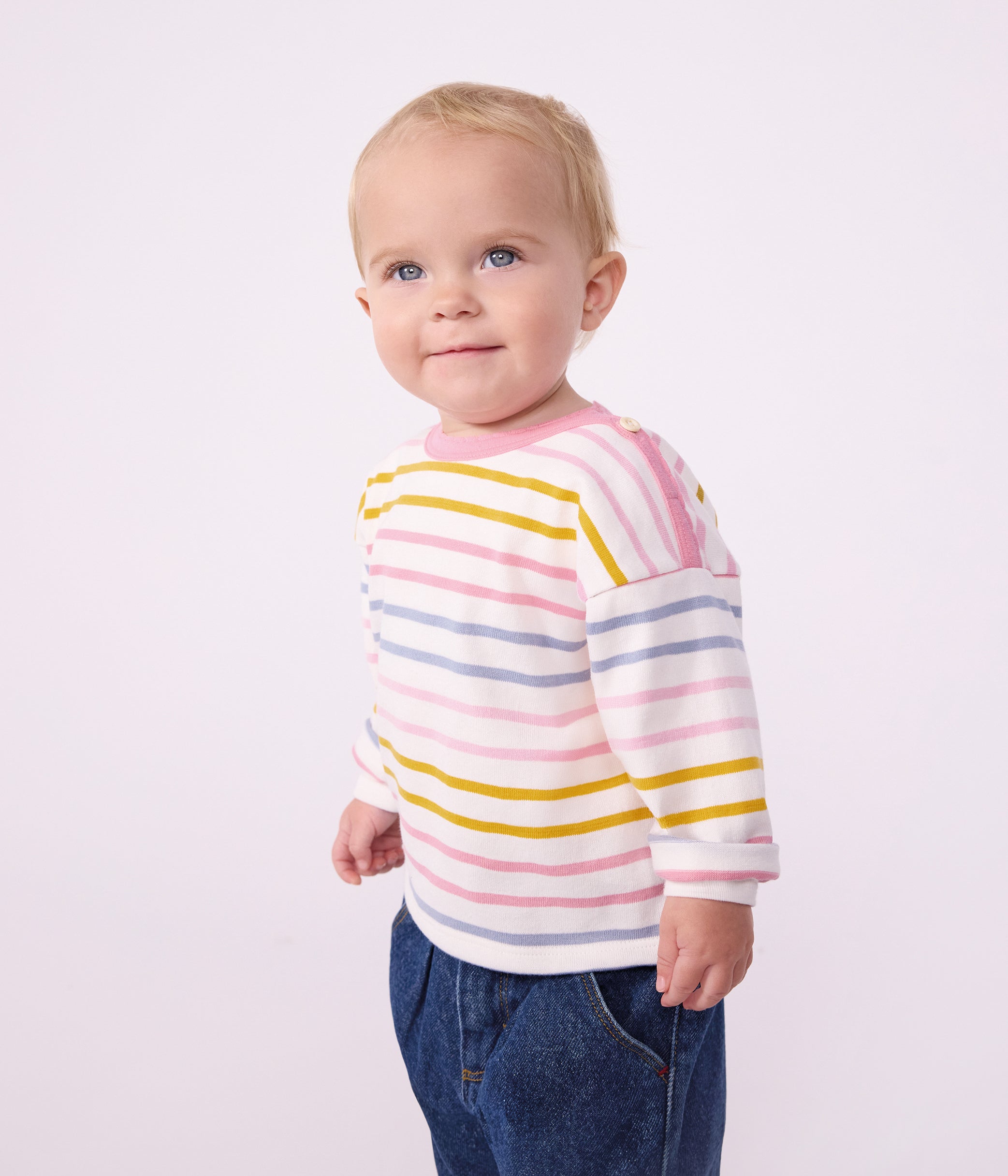Petit Bateau - Marinière bébé en coton