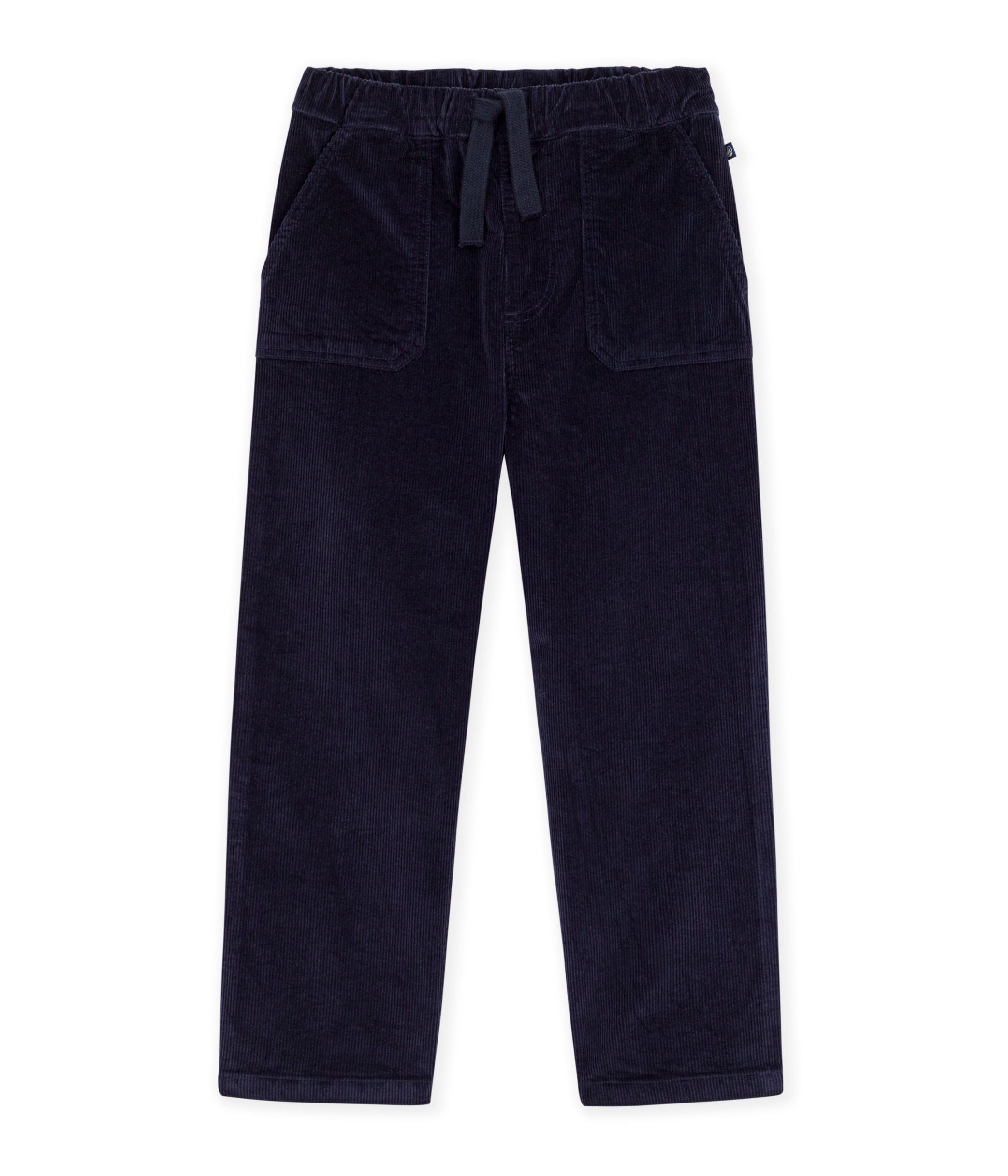 Petit Bateau - Pantalon droit enfant en velours