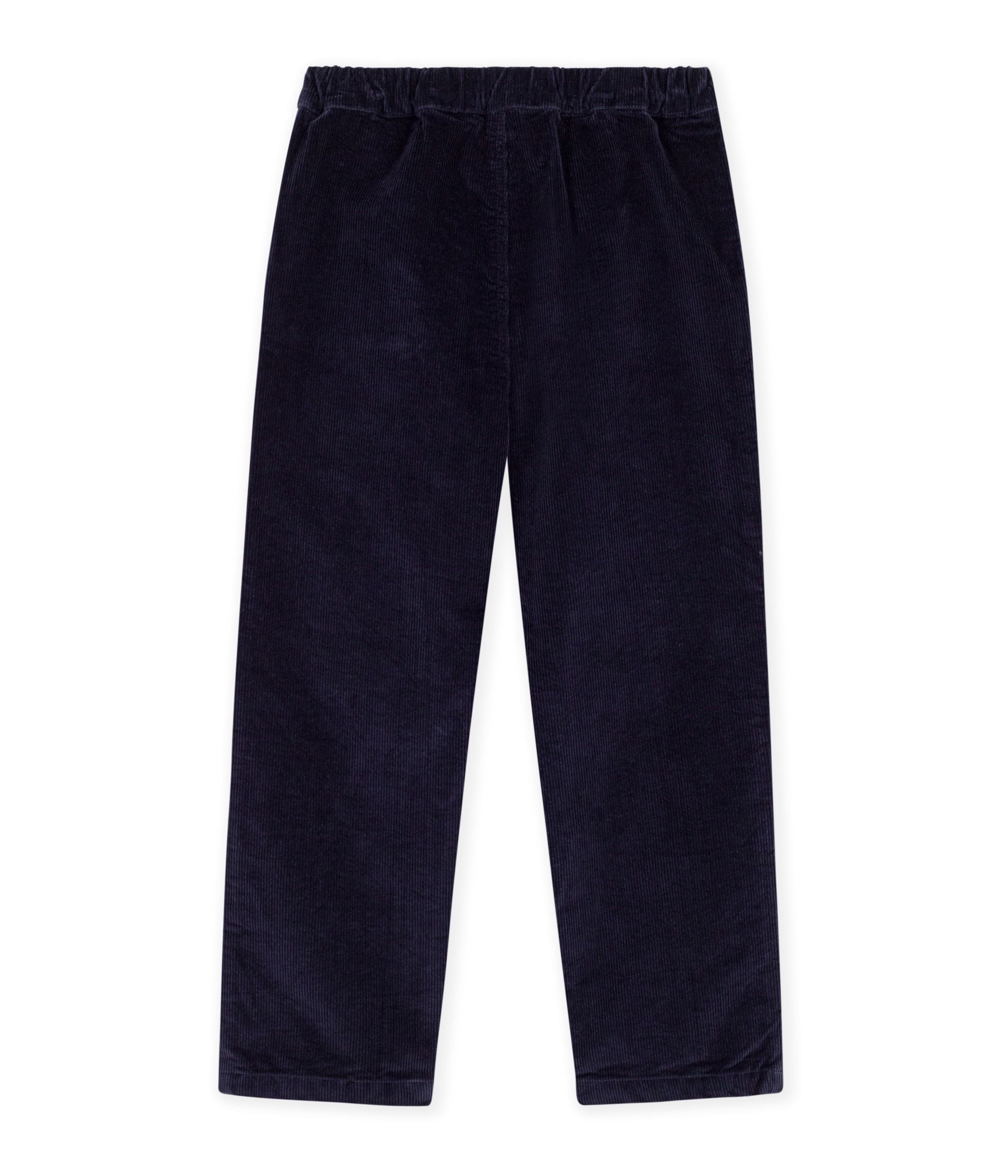 Petit Bateau - Kids' Straight Velvet Trousers